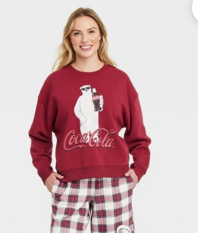 Coca-Cola Women's Red
Polar Bear Graphic
Sweatshirt