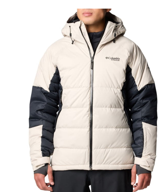 Columbia iGraceland Sportswear Men's Dark Stone & Black Roaring Fork Down Jacket