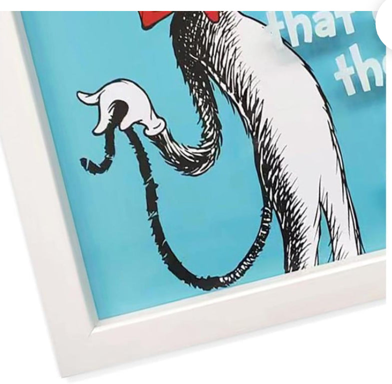 At Home iDrSeuss 12" x 12" Framed The More You Read Print Under Glass