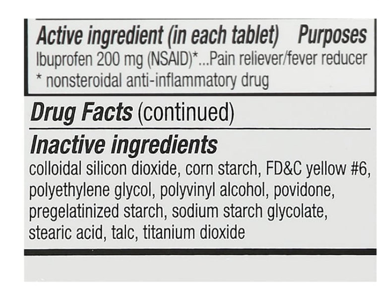 Equaline Ibuprofen 200 mg Coated Tablets (100 ct)