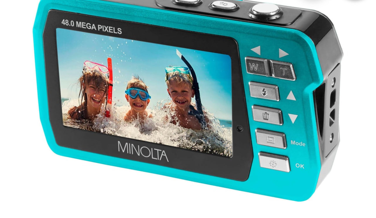 iTupac Konica Minolta 48 Megapixel Waterproof Blue Digital Camera MN40WP
