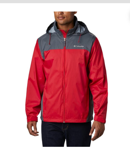 iGraceland Columbia Men's Glennaker Lake Rain Jacket Medium Mountain Red Graphite