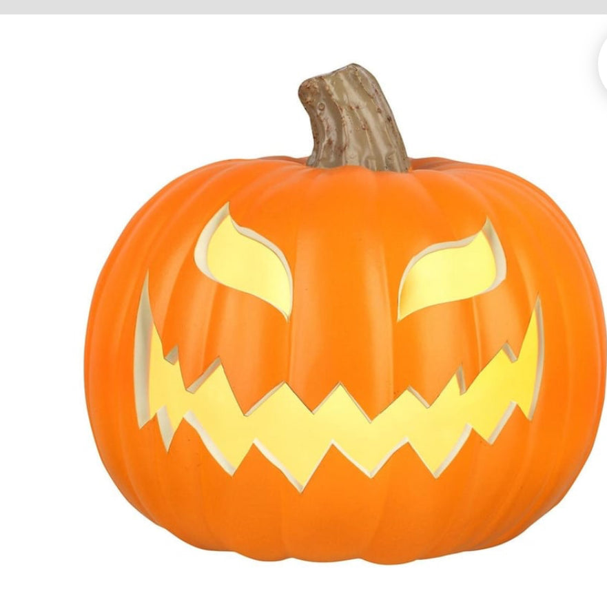 Haunted Living Lighted Pumpkin 8.27' Black Door Decoration