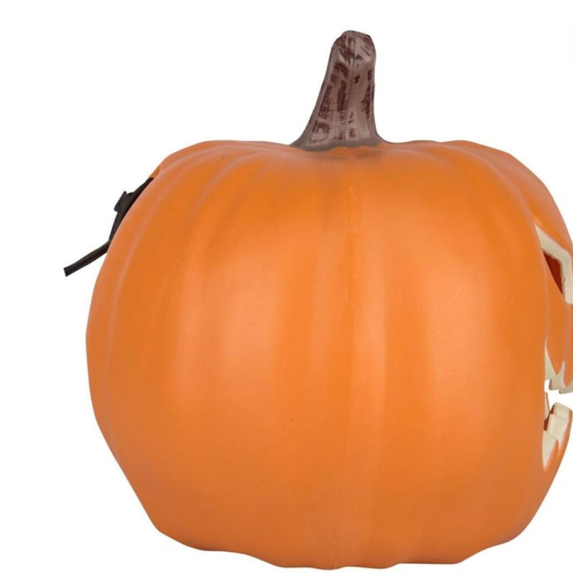 Haunted Living Lighted Pumpkin 8.27' Black Door Decoration