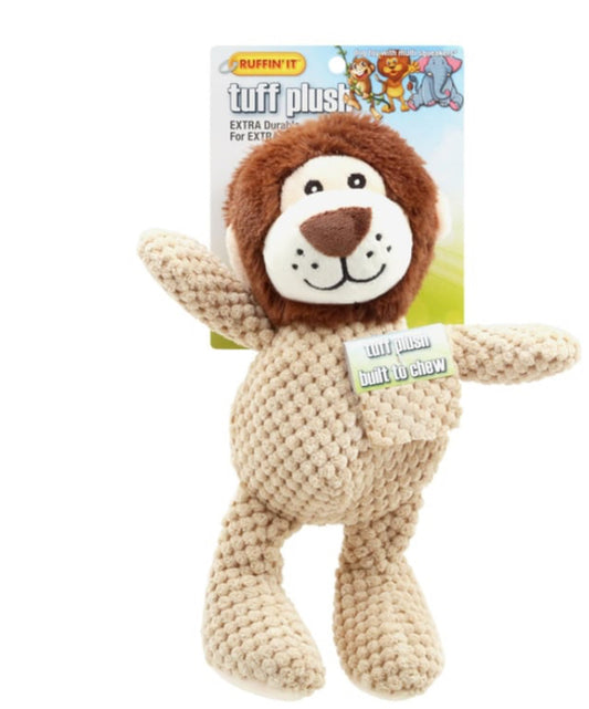 Ruffin' It Tuff Plush Jungle Dog Toy with Multi-Squeakers Assorted (1 ct)
