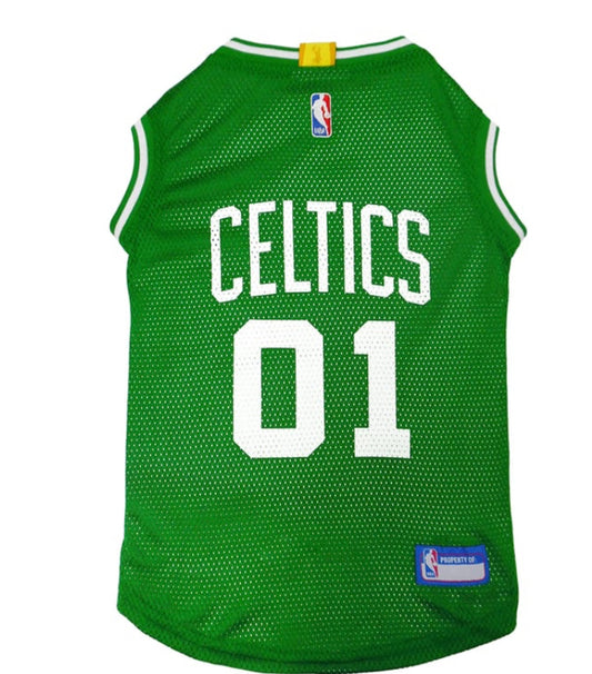 Pets First Mesh Boston iCeltics Large Dog & Cat Jersey