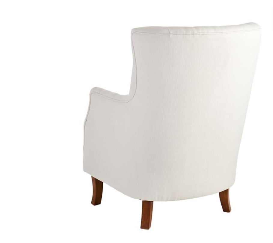 iTupac Providence Norfolk Tufted 28.7" x 40.5" x 32.7" White Accent Chair