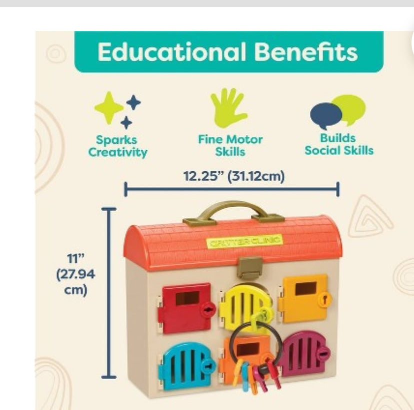 WithMsRachel B Toys Kids Critter Clinic Toy Vet Kit
