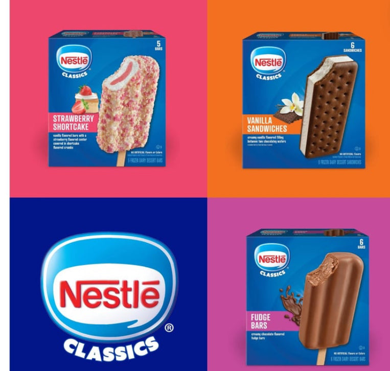 Nestle Treats Frozen Vanilla Dairy Dessert Sandwiches 6ct