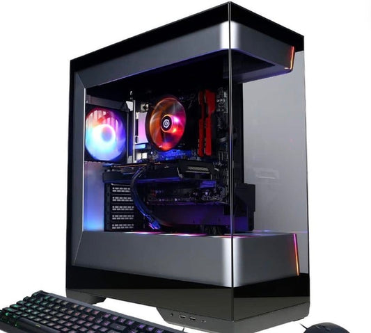 CyberPowerPC - Gaming Desktop - AMD Ryzen 5 5500 - AMD Radeon RX 6500 XT 4GB - 16GB Memory - 1TB PCle 4.0 SSD - Black