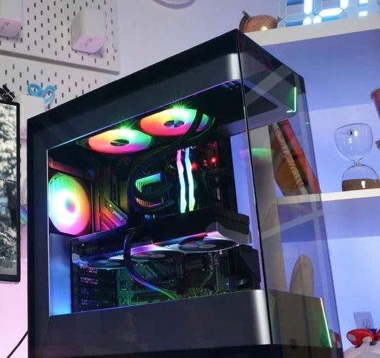 CyberPowerPC - Gaming Desktop - AMD Ryzen 5 5500 - AMD Radeon RX 6500 XT 4GB - 16GB Memory - 1TB PCle 4.0 SSD - Black