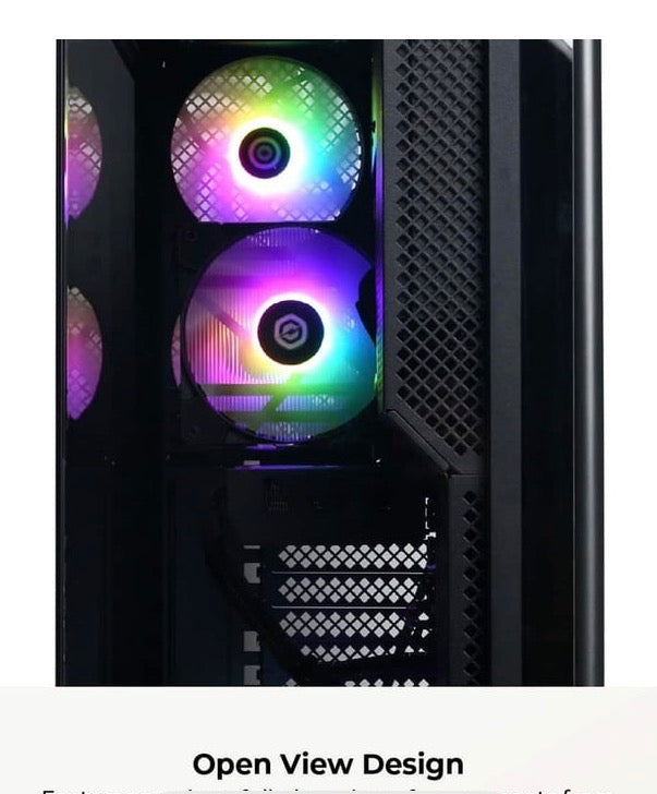 CyberPowerPC - Gaming Desktop - Intel Core i9-14900F - NVIDIA GeForce RTX 5070 12GB - 32GB DDR5 RGB - 1TB PCle 4.0 SSD - Black
