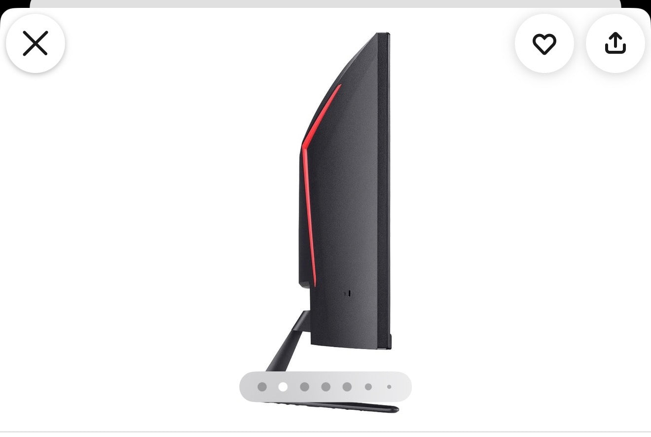 Acer - Nitro ED34OCUR Gaming 34" 1500R 21:9 Curved QHD 120Hz 1ms FreeSync Premium Gaming Monitor with HDR10 (DisplayPort, HDMI) - Black