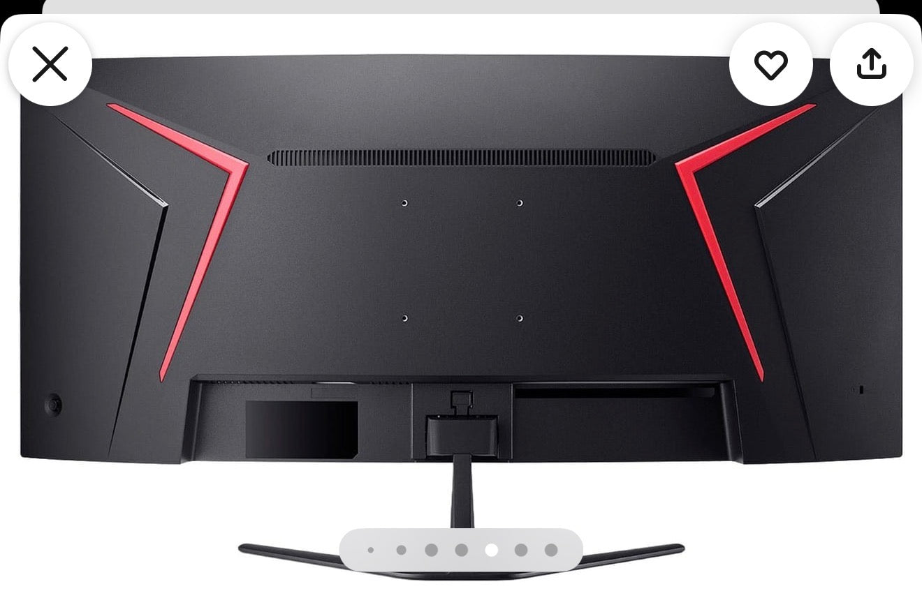 Acer - Nitro ED34OCUR Gaming 34" 1500R 21:9 Curved QHD 120Hz 1ms FreeSync Premium Gaming Monitor with HDR10 (DisplayPort, HDMI) - Black