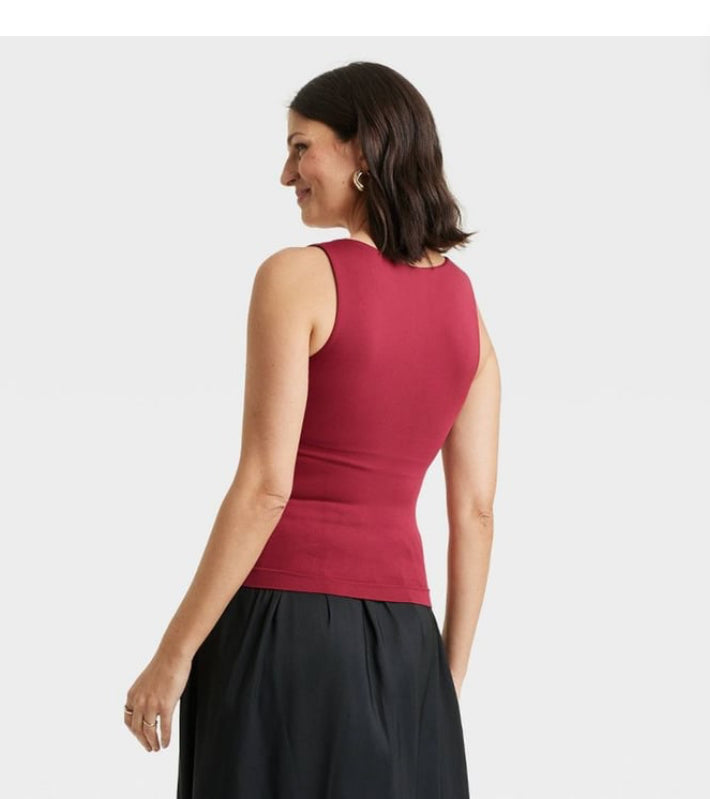 iKimK A New Day Women's Slim Fit Seamless Tank Top