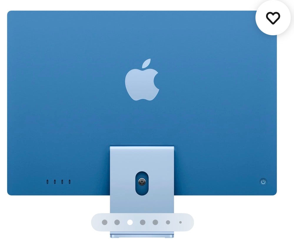 Apple - iMac 24-inch All-in-One - M4 chip - Built for Apple Intelligence - 10 Core CPU - 10 Core GPU - 16GB Memory - 256GB SSD - Blue