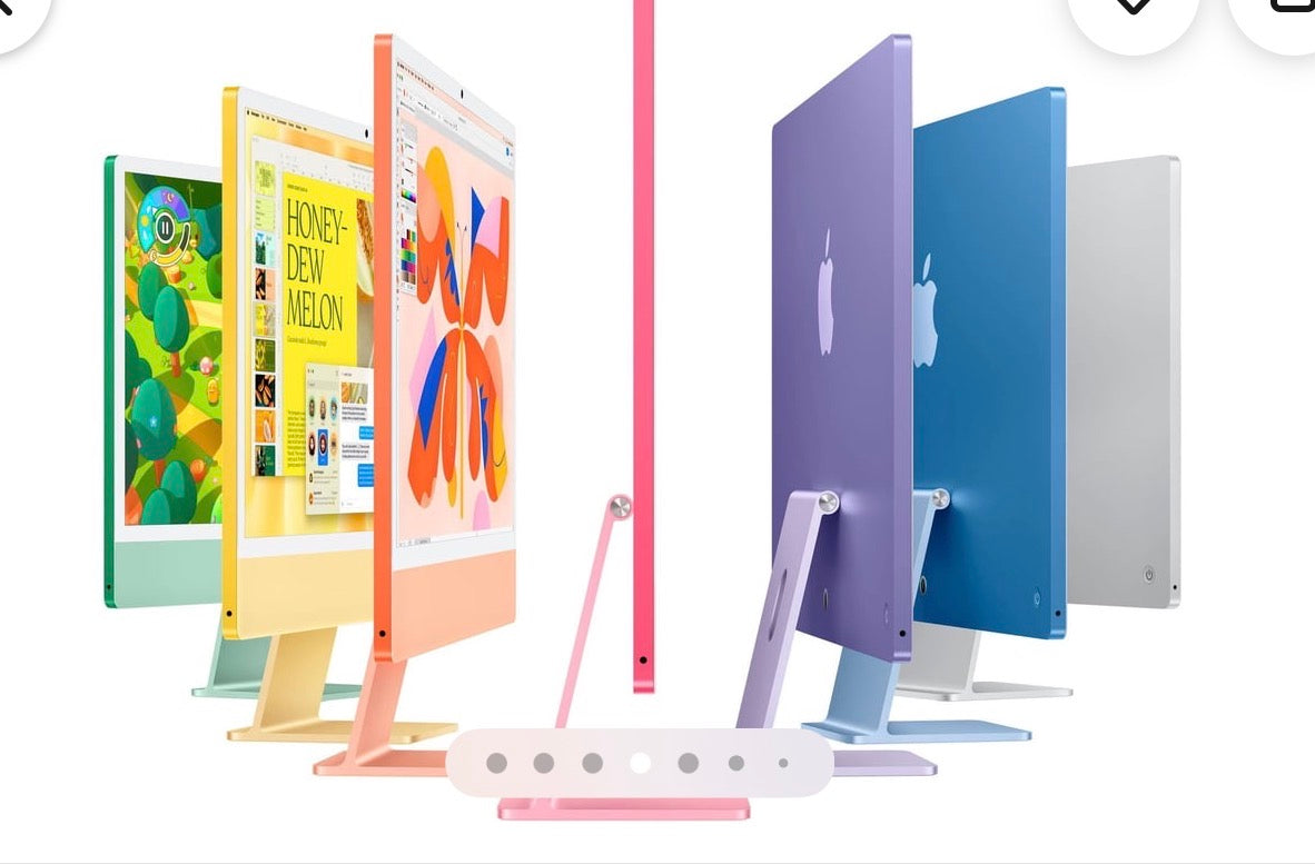 Apple - iMac 24-inch All-in-One - M4 chip - Built for Apple Intelligence - 10 Core CPU - 10 Core GPU - 16GB Memory - 256GB SSD - Blue