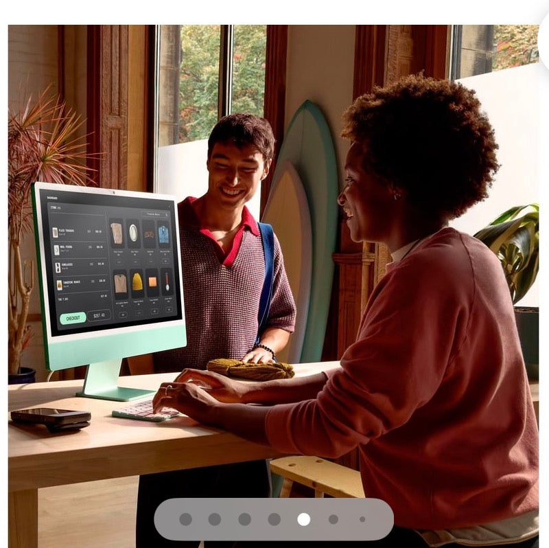 Apple - iMac 24-inch All-in-One - M4 chip - Built for Apple Intelligence - 10 Core CPU - 10 Core GPU - 16GB Memory - 256GB SSD - Blue